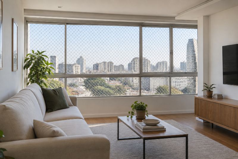rede de proteção em apartamento alugado