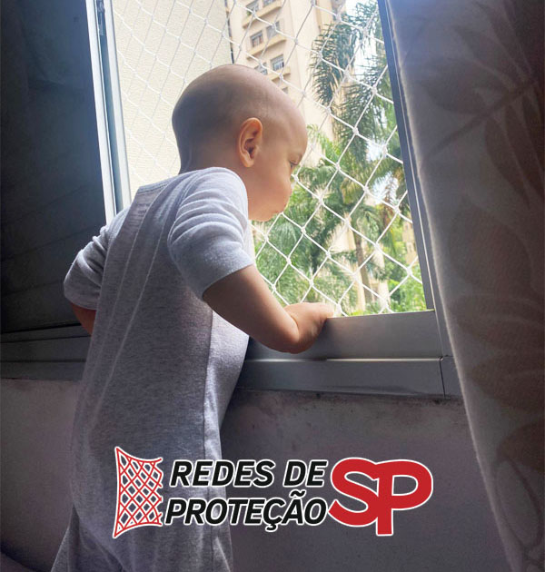 Rede de proteção com acabamento cuidadoso em São Paulo